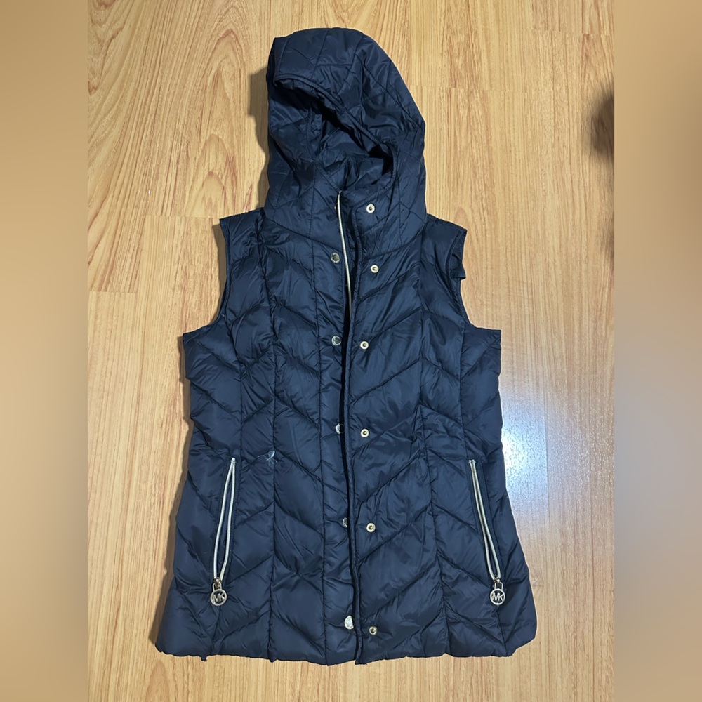 Michael Kors Black Quilted Puffer Vest
